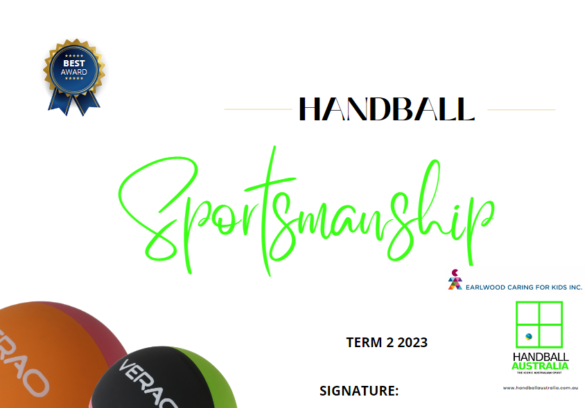 Certificate - Sportsmanship