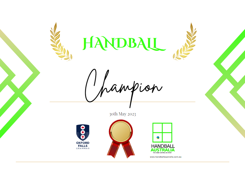 Certificate - Champion