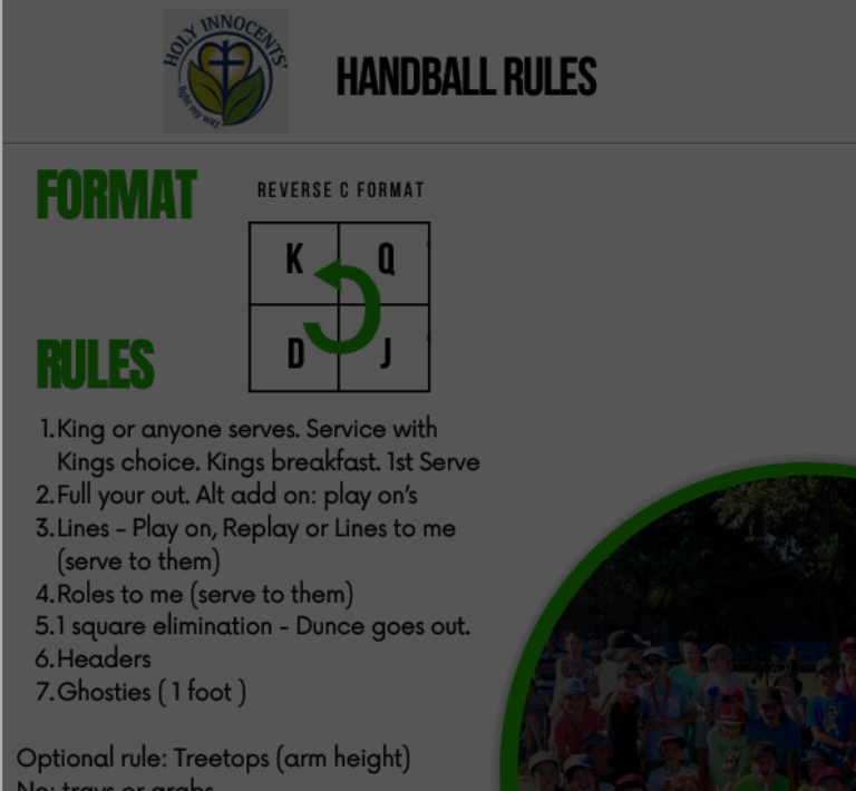 Holy Innocents Rules